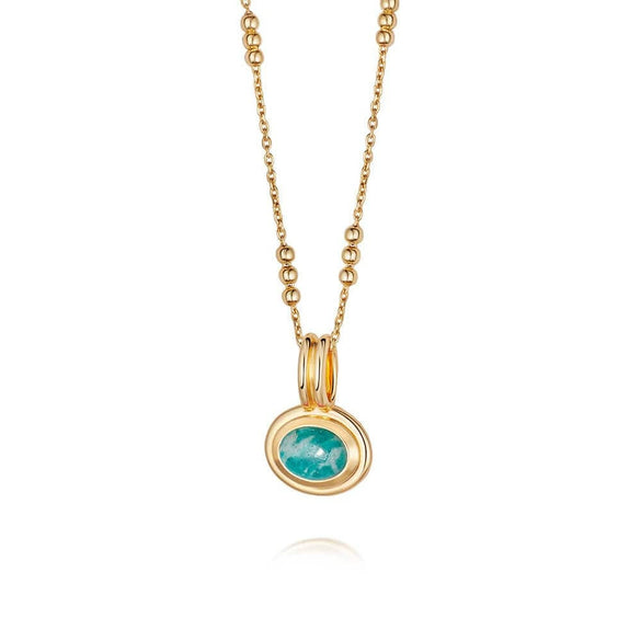 Necklace Stainless Steel Titanium Steel Copper Geometric Light Luxury Style Electroplating Bead Chain
