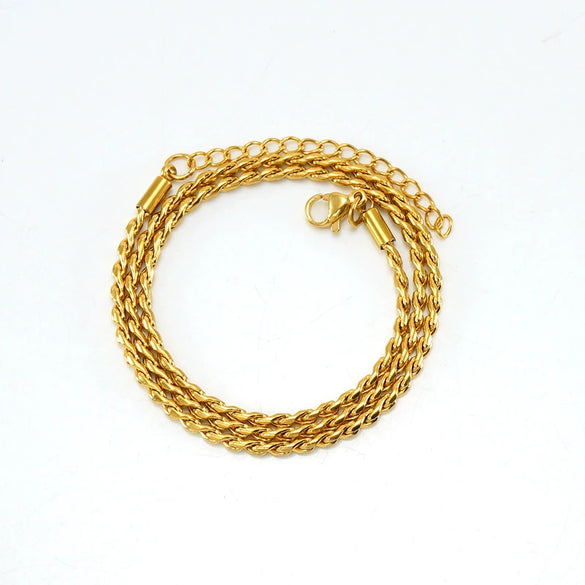Necklace Stainless Steel Titanium Steel Egg Geometric Electroplated Keel Chain