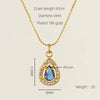 Necklace Stainless Steel Titanium Steel Egg S Chain Heart Shape Drop Shape Geometric Electroplating Highend Couple Style