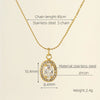 Necklace Stainless Steel Titanium Steel Egg S Chain Heart Shape Drop Shape Geometric Electroplating Highend Couple Style