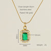 Necklace Stainless Steel Titanium Steel Egg S Chain Heart Shape Drop Shape Geometric Electroplating Highend Couple Style