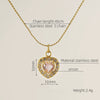 Necklace Stainless Steel Titanium Steel Egg S Chain Heart Shape Drop Shape Geometric Electroplating Highend Couple Style