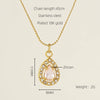 Necklace Stainless Steel Titanium Steel Egg S Chain Heart Shape Drop Shape Geometric Electroplating Highend Couple Style