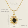Necklace Stainless Steel Titanium Steel Egg S Chain Heart Shape Drop Shape Geometric Electroplating Highend Couple Style