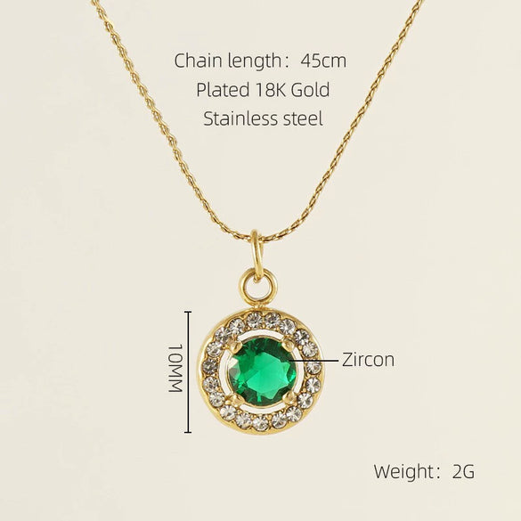 Necklace Stainless Steel Titanium Steel Egg S Chain Heart Shape Drop Shape Geometric Electroplating Highend Couple Style