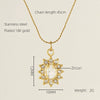 Necklace Stainless Steel Titanium Steel Egg S Chain Heart Shape Drop Shape Geometric Electroplating Highend Couple Style