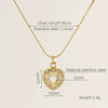 Necklace Stainless Steel Titanium Steel Egg S Chain Heart Shape Drop Shape Geometric Electroplating Highend Couple Style