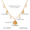 Necklace Stainless Steel Titanium Steel Fruit Geometric Animal Zodiac Electroplating Diy Pendant