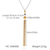 Necklace Stainless Steel Titanium Steel Geometric Ball Chain Electroplating