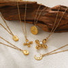 Necklace Stainless Steel Titanium Steel Geometric Ball Chain Set With Diamonds Personality