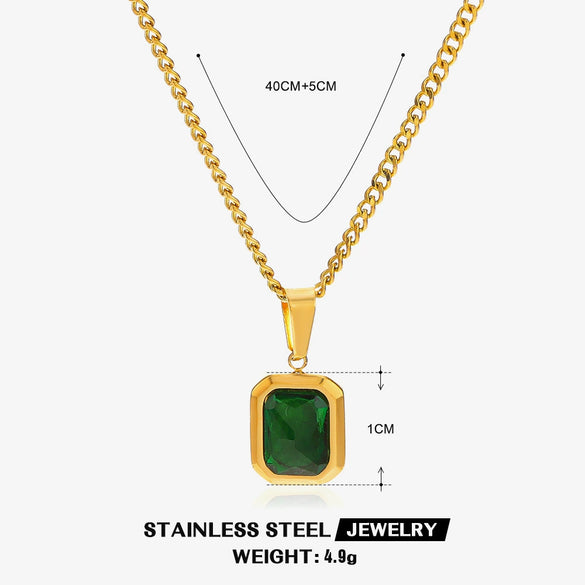 Necklace Stainless Steel Titanium Steel Geometric Electroplated Ladies Jewelry