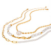 Necklace Stainless Steel Titanium Steel Geometric Electroplating For Women