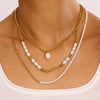 Necklace Stainless Steel Titanium Steel Geometric Electroplating For Women