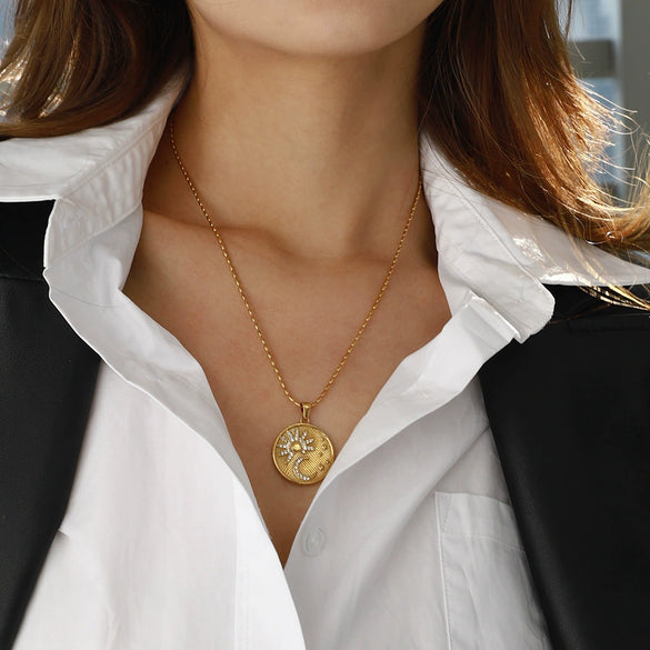 Necklace Stainless Steel Titanium Steel Geometric Electroplating Jewelry