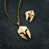 Necklace Stainless Steel Titanium Steel Geometric Electroplating Men's Minimalist Mask Pendant