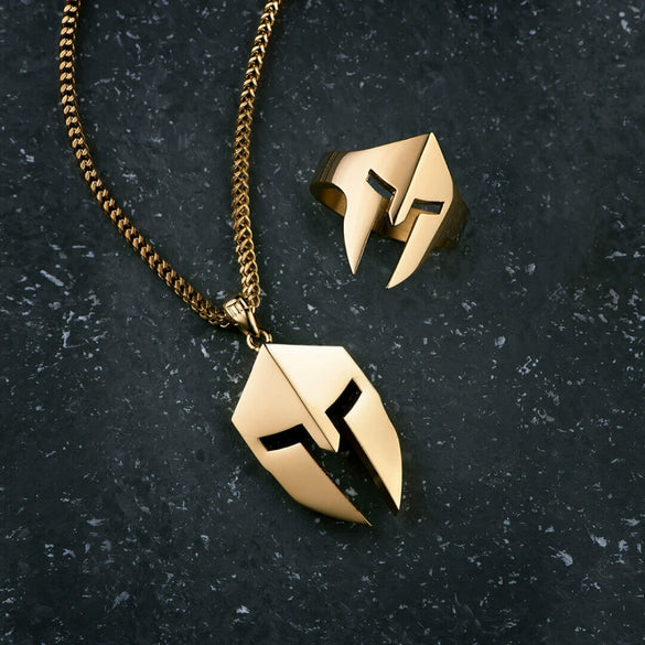 Necklace Stainless Steel Titanium Steel Geometric Electroplating Men's Minimalist Mask Pendant
