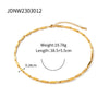 Necklace Stainless Steel Titanium Steel Geometric Electroplating Oblique Angle Melon Seed Chain Clavicle Chain Jewelry