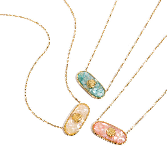 Necklace Stainless Steel Titanium Steel Geometric Electroplating Original Design Jewelry For Women