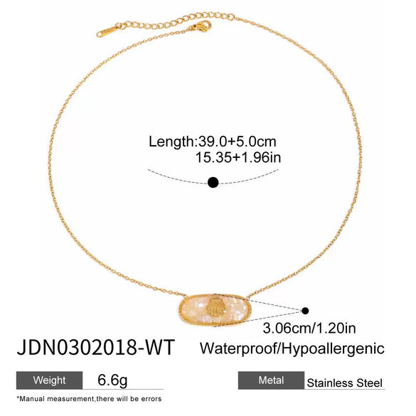 Necklace Stainless Steel Titanium Steel Geometric Electroplating Original Design Jewelry For Women