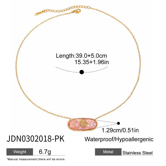 Necklace Stainless Steel Titanium Steel Geometric Electroplating Original Design Jewelry For Women