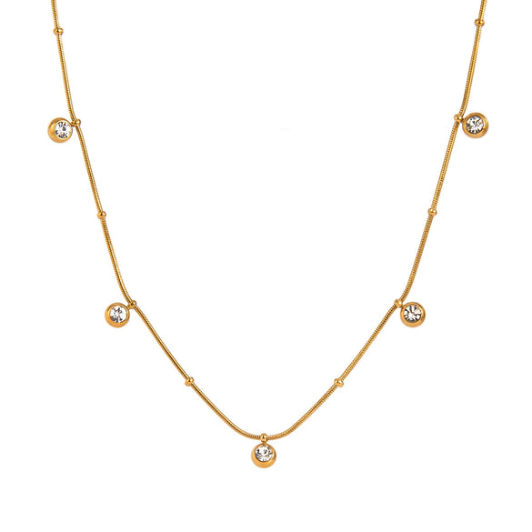 Necklace Stainless Steel Titanium Steel Geometric Electroplating Original Design Women's