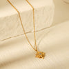 Necklace Stainless Steel Titanium Steel Geometric Electroplating Pendant Women's