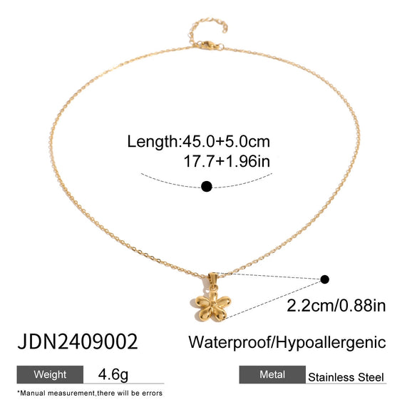 Necklace Stainless Steel Titanium Steel Geometric Electroplating Simple Highend Nonfading Women's