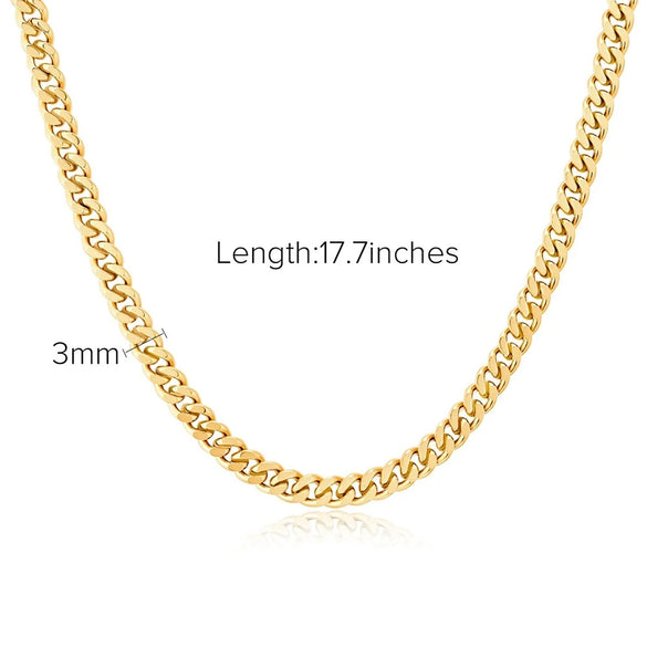 Necklace Stainless Steel Titanium Steel Geometric Electroplating Simple Niche Fashion