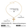 Necklace Stainless Steel Titanium Steel Geometric Electroplating Women's Cross Pendant Snake Bone Chain