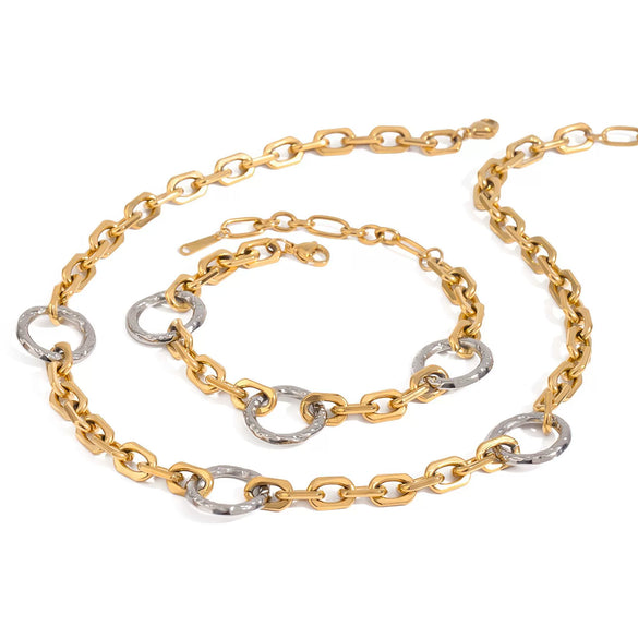 Necklace Stainless Steel Titanium Steel Geometric Electroplating Women's