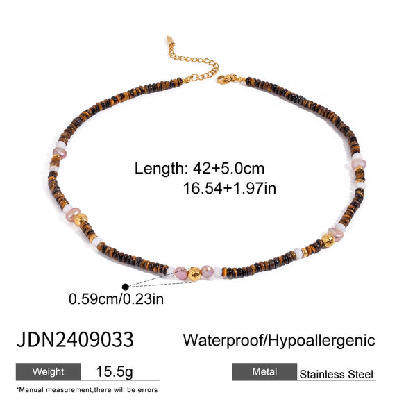 Necklace Stainless Steel Titanium Steel Geometric Electroplating Women's