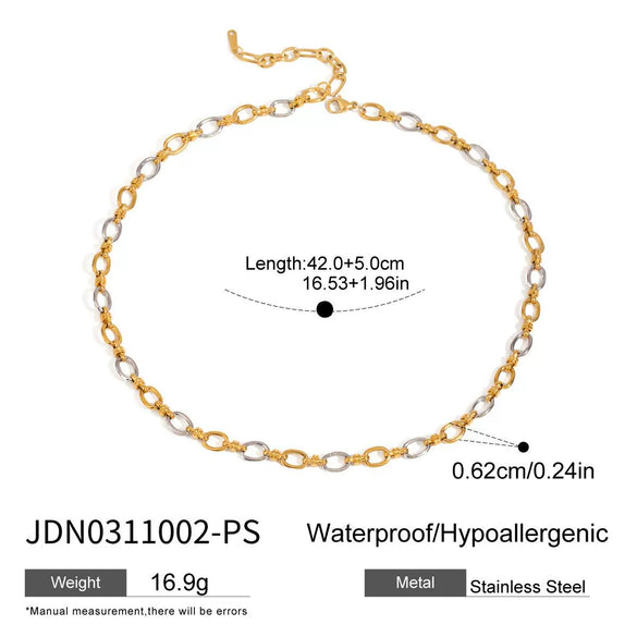 Necklace Stainless Steel Titanium Steel Geometric Electroplating Women's