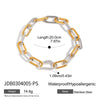 Necklace Stainless Steel Titanium Steel Geometric Electroplating Women's