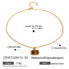 Necklace Stainless Steel Titanium Steel Geometric Electroplating Women's