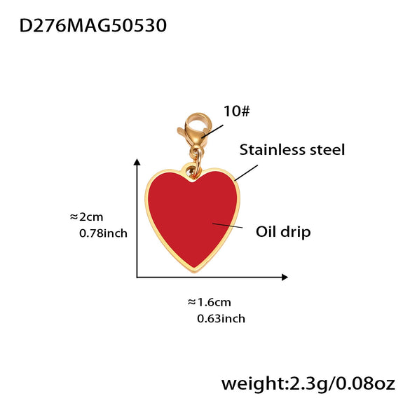 Necklace 316L Stainless Steel 316L Stainless Steel Geometric Heart Electroplating Women's Fashion