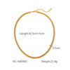Necklace Stainless Steel Titanium Steel Geometric 18K Gold Plated Electroplating Women