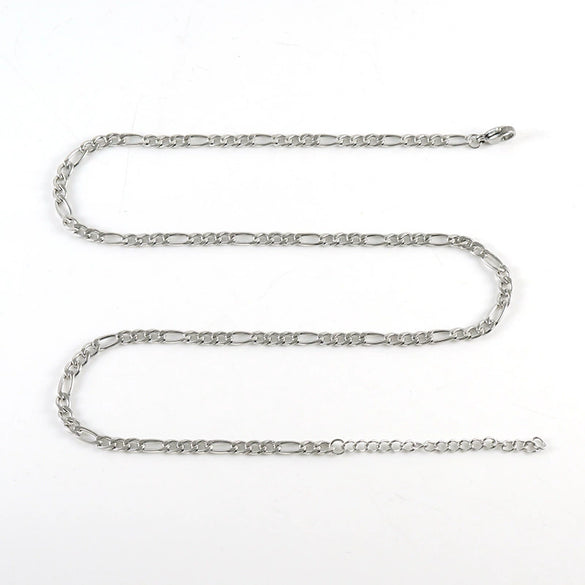 Necklace Stainless Steel Titanium Steel Geometric Keel Chain Electroplating Hip Hop Punk Style