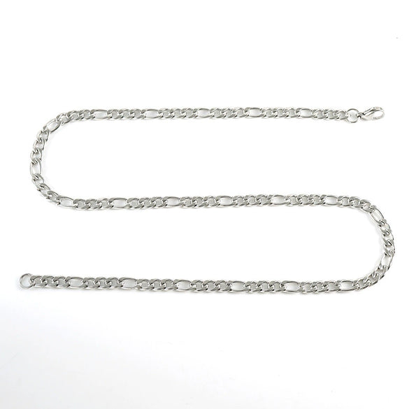 Necklace Stainless Steel Titanium Steel Geometric Keel Chain Electroplating Hip Hop Punk Style