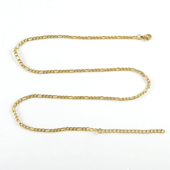Necklace Stainless Steel Titanium Steel Geometric Keel Chain Electroplating Hip Hop Punk Style