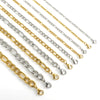 Necklace Stainless Steel Titanium Steel Geometric Keel Chain Electroplating Hip Hop Punk Style