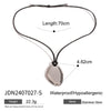 Necklace Stainless Steel Titanium Steel Geometric Old Style Electroplating Women's
