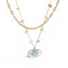 Necklace Stainless Steel Titanium Steel Geometric Pattern Electroplating