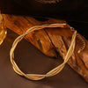 Necklace Stainless Steel Titanium Steel Geometric Punk Style Threewire Winding Electroplated