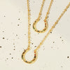 Necklace Stainless Steel Titanium Steel Geometric Rainbow Element Asymmetrical Horseshoe U Shaped Inlaid Zirconium Electroplating