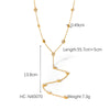 Necklace Stainless Steel Titanium Steel Geometric Tassel Pendant Electroplating Jewelry For Women