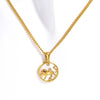Necklace Stainless Steel Titanium Steel Geometric Twelve Constellations Furnace Vacuum Plating 18K Gold Color Preservation