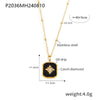 Necklace 316L Stainless Steel 316L Stainless Steel Gold Plated Geometric Pattern Retro Style