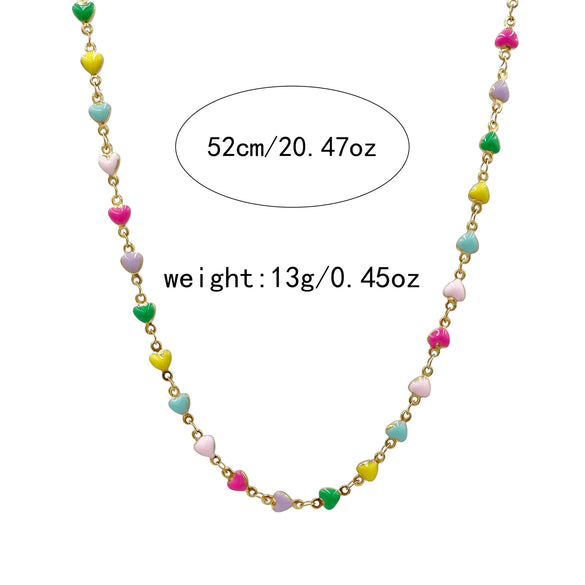 Necklace Stainless Steel Titanium Steel Hydrangea Love Sweet Style Electroplating Jewelry Accessories For Women
