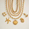 Necklace Stainless Steel Titanium Steel 18K Gold Electroplated Light Luxury Nonfading