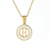 Necklace 316L Stainless Steel 316L Stainless Steel Letter Pattern Cross Chain Vacuum Plated For Women